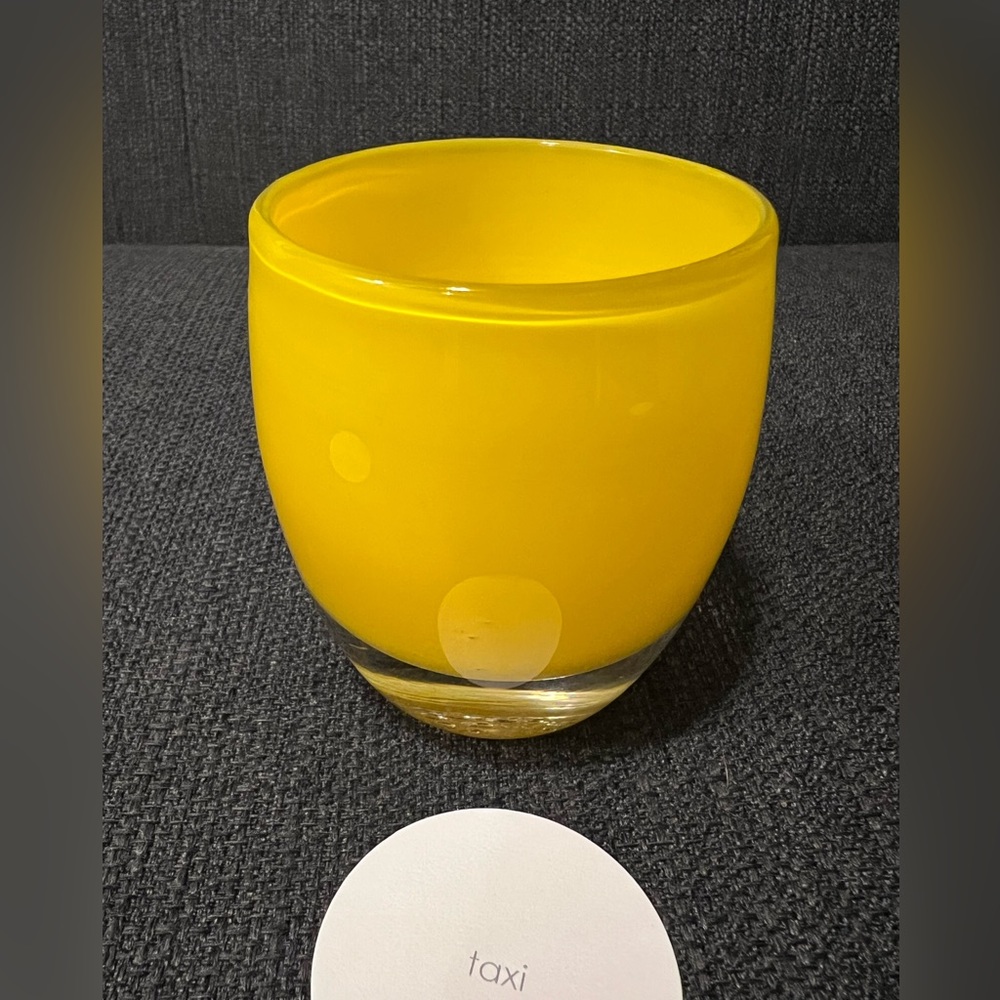 glassybaby “taxi” candle holder votive